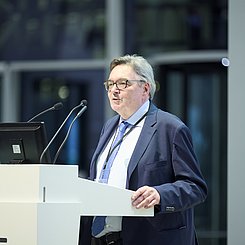 Eröffnung Karlsruhe School of Education: Prof. Dr. Klaus Peter Rippe, Rektor der Pädagogischen Hochschule Karlsruhe. Foto: Sascha Schäfer/KIT