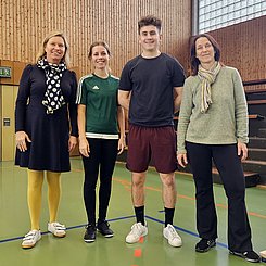 V.l: Anke Hanssen-Doose, Luisa Senger, Jan Löwel und Caroline Handtmann. Foto: Alexia Kahl 