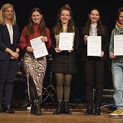 Der PHKA-Sonderpreis für herausragendes studentisches Engagement 2023 ging an das Team der Studentischen Tagung zur Kunstvermittlung. Foto: Gustavo Alàbiso/PHKA