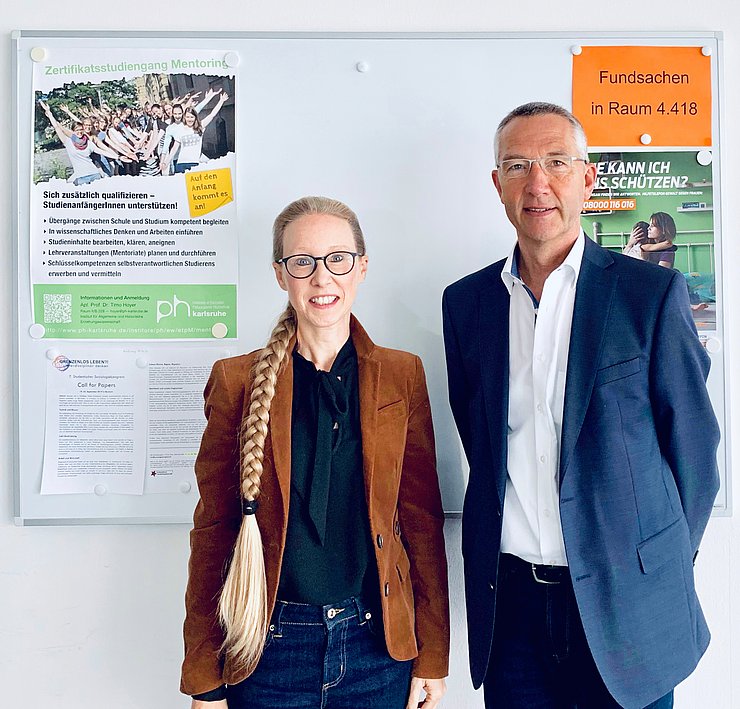 Prof. Dr. Dr. h. c. Claudia Wiepcke und Dr. Martin Lenz. Foto: Pädagogische Hochschule Karlsruhe 