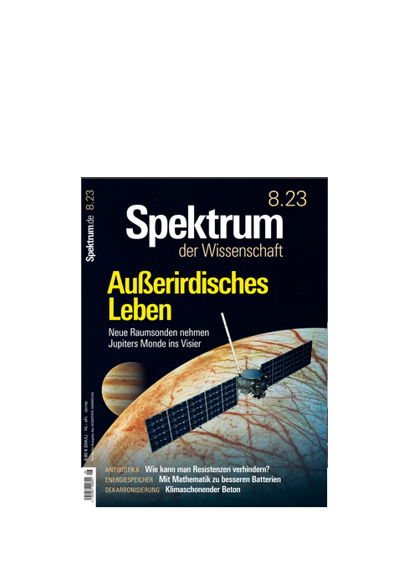 Titelseite Spektrum der Wissenschaft Heft 8/2023